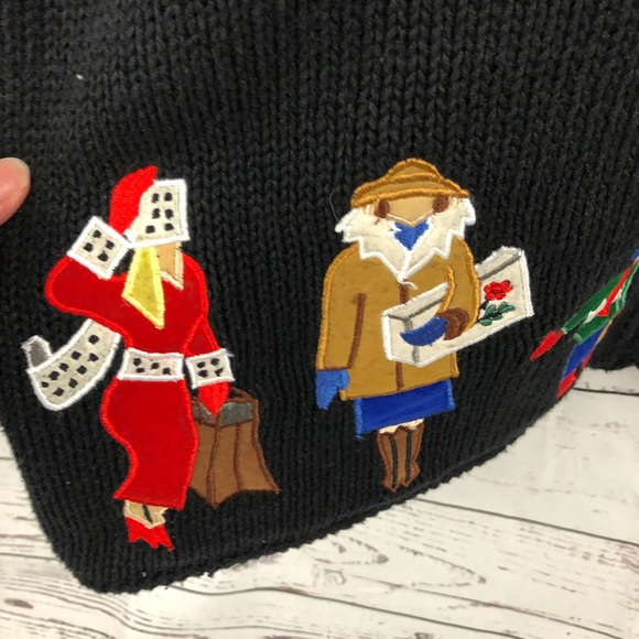 Susan Bristol Full Zip Christmas Sweater Medium - Picture 4 of 7